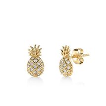 2,50Ct Round Cut CZ Diamond Women&#39;s Stud Earrings 14K Yellow Gold Finish - £71.93 GBP