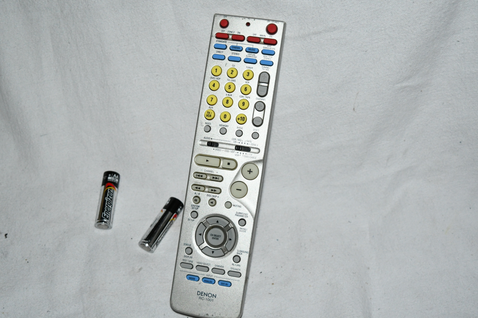 DENON RC1001 AV Receiver Remote For AVR686 , AVR486 No Battery Cover