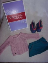 American Girl Truly Me Sparkle Sweater 2 Piece Outfit With Boots CLF84-RF1A NIB - £22.34 GBP