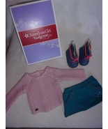 American Girl Truly Me Sparkle Sweater 2 Piece Outfit With Boots CLF84-R... - £21.92 GBP