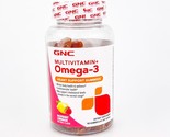GNC Multivitamin Omega 3 Heart Support Raspberry Lemonade Gummies 90ct B... - $17.37