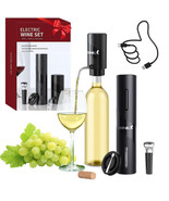 Electric Wine Set 4 | Automatic Wine Opener Dispenser Gift Set - Electri... - $168.75 CAD