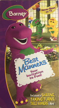 BARNEY- Best Manners Your Invitation To Fun!(Vhs 2003)Never Seen On TV-SHIPN24HR - $34.53