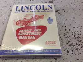 1954 1955 LINCOLN Repair &amp; Adjustment Service Shop repair Manual New - $69.65