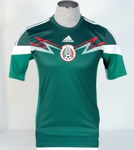 Adidas ClimaCool Mexico 2014 World Cup Green Short Sleeve Football Jersey Men&#39;s - £82.56 GBP