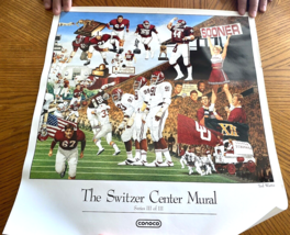 OU Barry Switzer Center Mural Poster #3 III Oklahoma Sooners Conoco Comp... - $742.42 MXN
