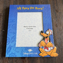 Disney Cruise Line All Paws on Deck! Sailor Pluto 6 x 8 Picture Frame Blue - £10.47 GBP