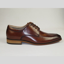 Men's Dress Shoes STEVE MADDEN Soft Leather upper Lace Up TASHER Tan image 7
