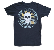 Asphalt Yacht Club T-Shirt Men&#39;s Black Skull Rose Skateboarding Size Small S - $7.87