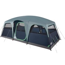 Coleman Sunlodge 10-Person Blue Nights Camping Tent w Vents &amp; 8 Windows 2 Doors - £293.87 GBP
