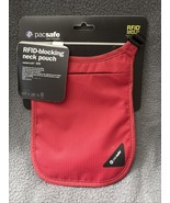 Pacsafe Coversafe V75  Anti-Theft RFID Blocking Neck Pouch Red NEW - €19,74 EUR