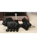 Cast Iron Rustic Western Black Bear Drawer Cabinet Door Knobs Hardware 1... - $49.19 CAD