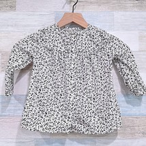 Ralph Lauren Smocked Floral Button Down Shirt Cream Black Baby Toddler G... - £15.53 GBP