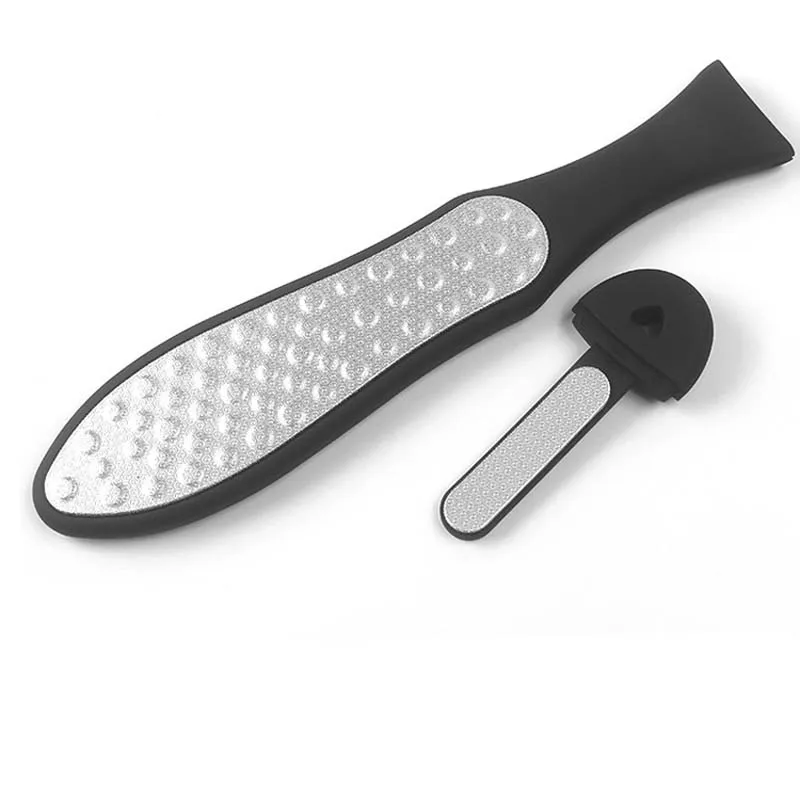 2 in 1 stainless steel dead skin scrub plate dual sided foot file heel grater foot thumb200