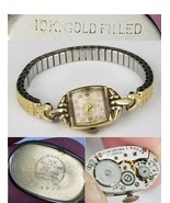Vintage Elgin watch womens 17J Illinois Watch Case Co 10k gold filled Wr... - $641.86 MXN