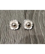  HTF James Avery 14k Gold &amp; 925 Sterling Silver Renaissance Post Earrings - $3,869.80 MXN