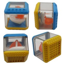 Lot of 6 Fisher Price Small Toys Peek A Boo Blocks Sensory Cubes &amp; Roll ... - $12.19
