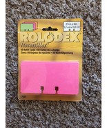 Vtg 1998 Neon Rolodex Necessities 2 1/4 x 4&quot; 50 Refill Cards Pink Green ... - £11.09 GBP