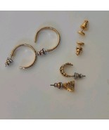 Lot Of 3 Vintage Goldtone Earrings For Pierced Ears Includ. Infinity Kno... - $404.25 MXN