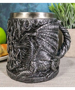 Ebros Medieval Flames Fire Dragon Mug Beer Stein Tankard Coffee Cup 5.75... - €21,00 EUR
