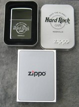 Hard Rock Cafe NASHVILLE, TENNESSEE Zippo Lighter 1999 Polished Chrome - $28.42