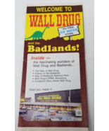 Wall Drug Badlands South Dakota Brochure 1980 Store Map Free Ice Water - £11.86 GBP
