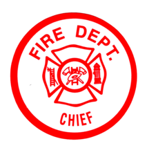 Chief - Fire Department - Maltese Cross Highly Reflective 2 1/2&quot; Chief Decal - £1.85 GBP