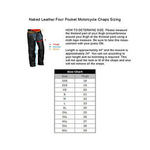 TG Vance Leather Four Pocket Top Grain Leather Chaps with Removable Liner - $137.80