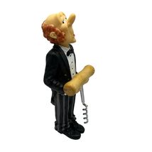 French Waiter’s Wine Bottle Corkscrew Holder Butler Black &amp; White Tuxedo ￼ - $445.74 MXN