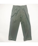 John W Nordstrom Mens Dress Pants Green Gray 34x32 Flat Front Straight Leg - $12.64