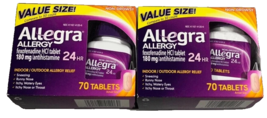 Allegra 24HR Allergy Relief 180mg Tablets - 70 Count (2 Pack) Exp 2025+ - $518.01 MXN