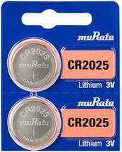 Murata CR2025 Battery 3V Lithium Coin Cell - Replaces Sony CR2025 (2 Batteries) - £11.95 GBP