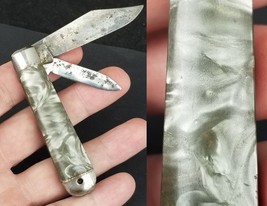 vintage pocket knife HAMMER BRAND USA small marbled ESTATE SALE 1945-1955 - $460.75 MXN