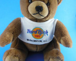 Hard Rock Cafe Washington DC Teddy Bear Wearing HRC Logo Tee Shirt - £8.59 GBP