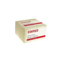 Staples Stickies Standard Notes 3&quot; x 3&quot; 100 Sh./Pad 36 Pads/PK (S-33YR36) - £18.03 GBP