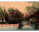 View on Bushkill River Easton Pennsylvania PA UNP  DB Postcard T2 - $4.90