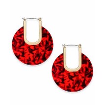 Inc Large Gold-Tone Resin Hoop Earrings - $14.89