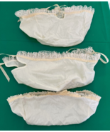 Longaberger cloth lace trim basket liner lot - $27.70 CAD