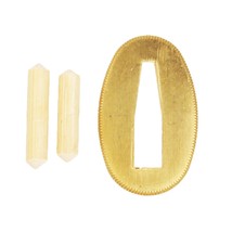 Munetoshi Katana Fittings Kit Includes 1 Brass Seppa 2 Wood Mekugi for J... - $187.27 MXN