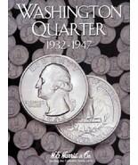 Washington Quarters Coin Folder Album #1 1932-1947 by H.E. Harris - $12.97 CAD
