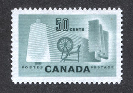 Canada  -  SC#334 Mint NH  -  50 cent Textile Industry  issue  - £0.88 GBP