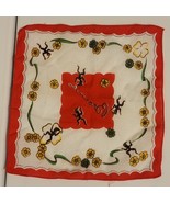 1940s Girl Scout Brownie Daisy&#39;s Hankerchief Scarf Cotton 8&quot; Vintage - $24.92