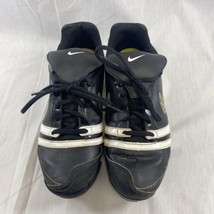 Nike Women’s Black/white Athletic Softball Low Cleats Shoes Size 8 - £20.23 GBP
