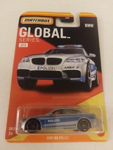 Matchbox 2022 Global Series 03/12 Silver &amp; Blue BMW M5 Police Car Mint On Card - £11.87 GBP