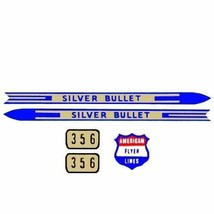 American Flyer Silver Bullet 356 Set Adhesive Stickers S Gauge Trains Parts - £7.81 GBP