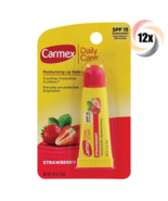 12x Packs Carmex Daily Care Strawberry Moisturizing Lip Balm Tubes | .35oz - $496.02 MXN