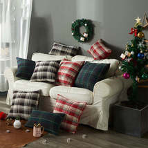 Home Fashion Christmas Wool Plaid Pillowcase - $16.80+