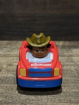 Fisher Price Little People Wheelies Red Blue Jeep Girl in Cowboy Hat - €8,60 EUR