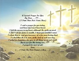 A Special Prayer For You Personalized Poem Gift #3(For Aunt thru Wife)se... - $8.80