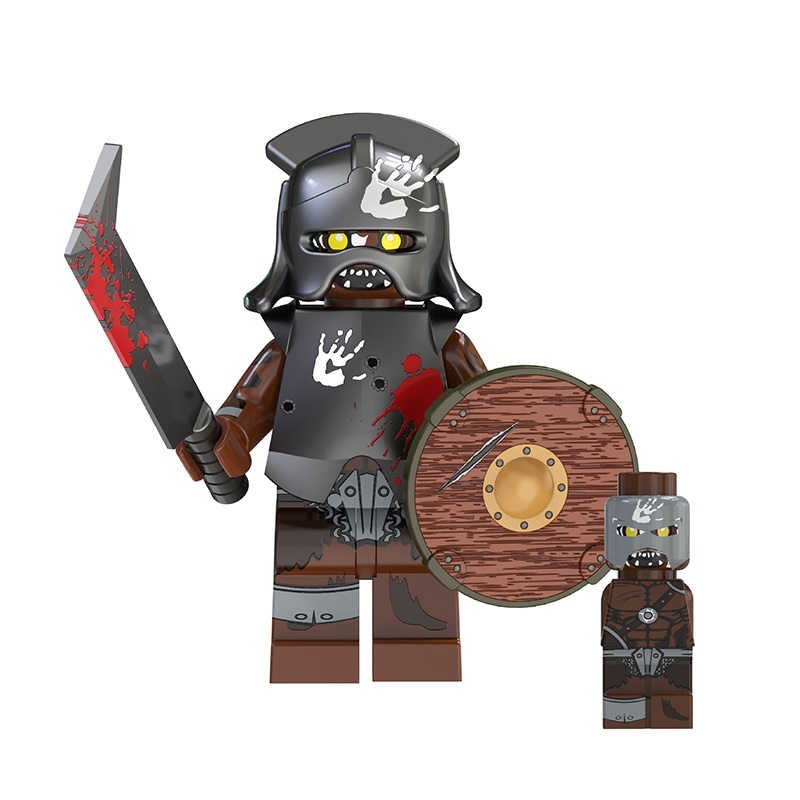 4pcs The Lord of the Rings Orcs Uruk-hai Soldiers Minifigures Set ...